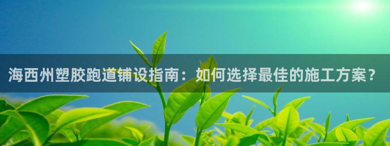 66814红足：海西州塑胶跑道铺设指南：如何选择最佳的施工方案？