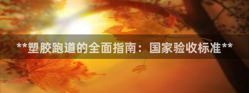 红足一1世官网足球推荐真人：**塑胶跑道的全面指南：国家验收标准**