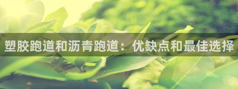 红足1世手机版下载：塑胶跑道和沥青跑道：优缺点和最佳选择