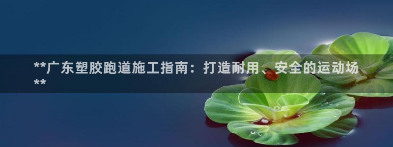 红足1世足球网址：**广东塑胶跑道施工指南：打造耐用、安全的运动场
**